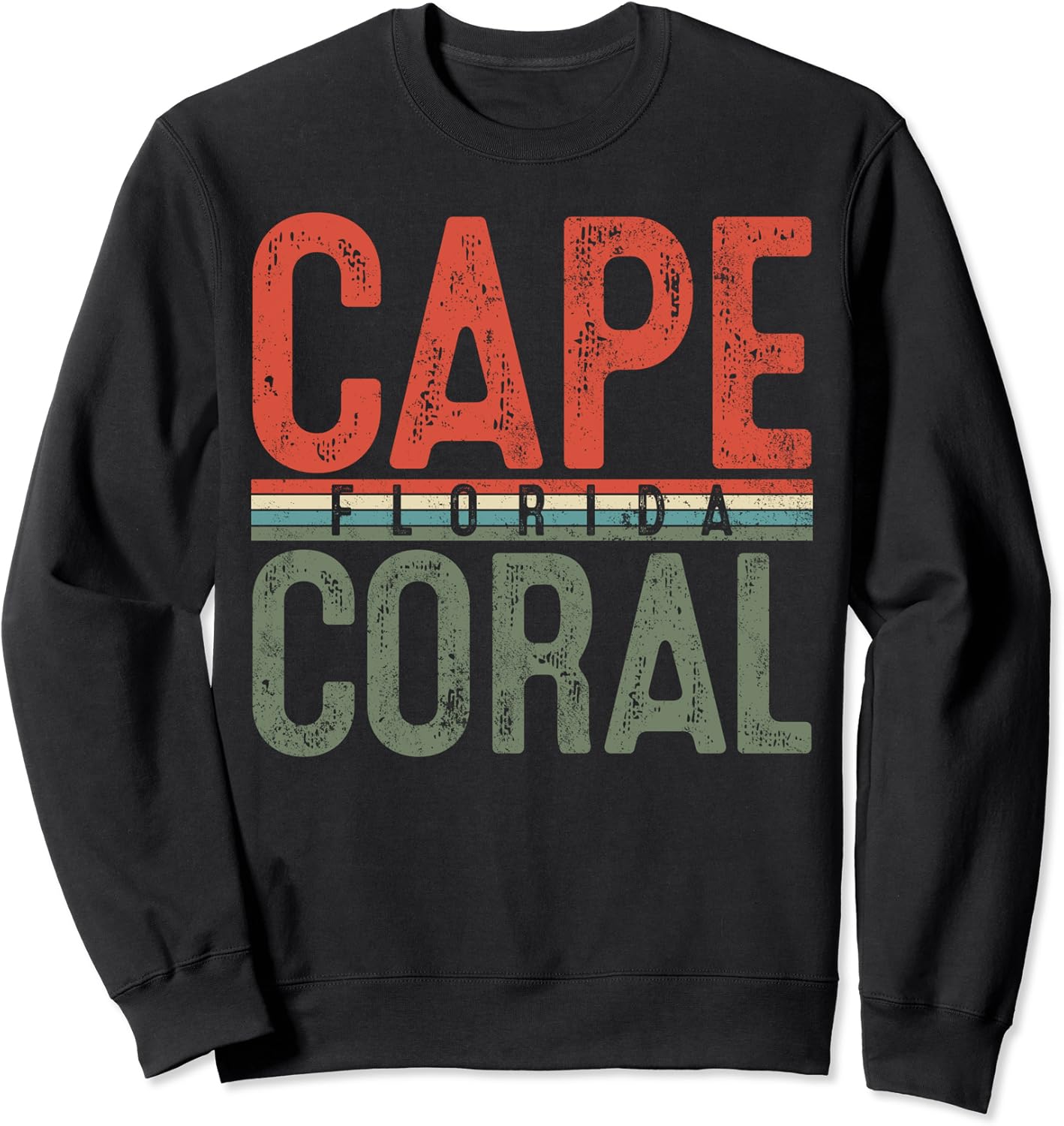 Cape Coral Florida Retro Vintage Gift Sweatshirt Clothing